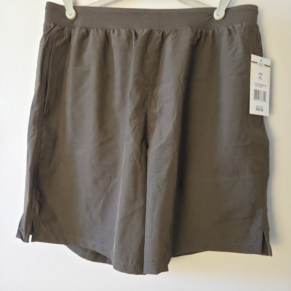 KICK START GEAR Mens Olive Green Sportswear Shorts Internal Stretchwear Size XL